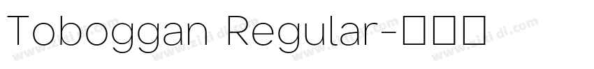 Toboggan Regular字体转换